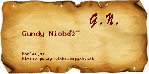 Gundy Niobé névjegykártya